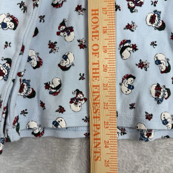 Vtg 90s Turtleneck Womens XL Blue Snowman Grandma Teachercore Cottage Kidcore - Picture 5 of 9